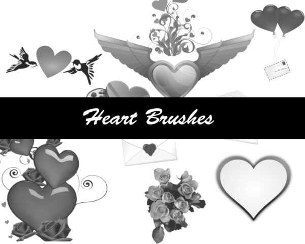 Heart Brushes 10
