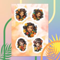 Flower Girls Sticker Sheet V1
